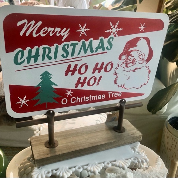 New! Merry Christmas 🎄 Retro Vintage Style Sign - Picture 1 of 4